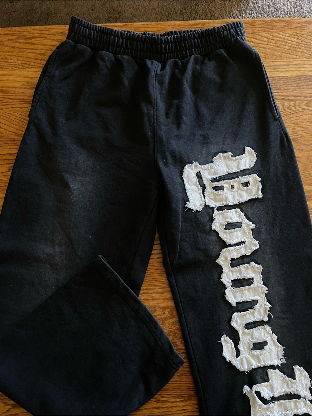YoungLA Black Jogger Sweatpants with Drawstring Waist